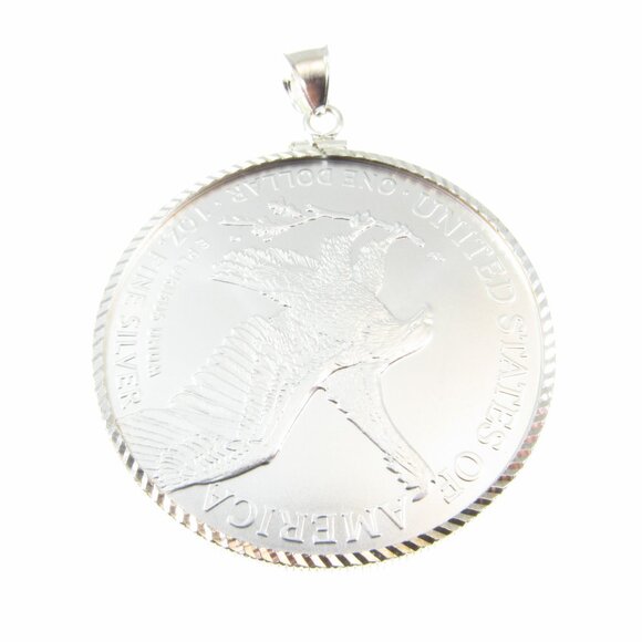 2023 BU American Silver Eagle Walking Liberty Bullion Coin Pendant - Picture 11 of 11